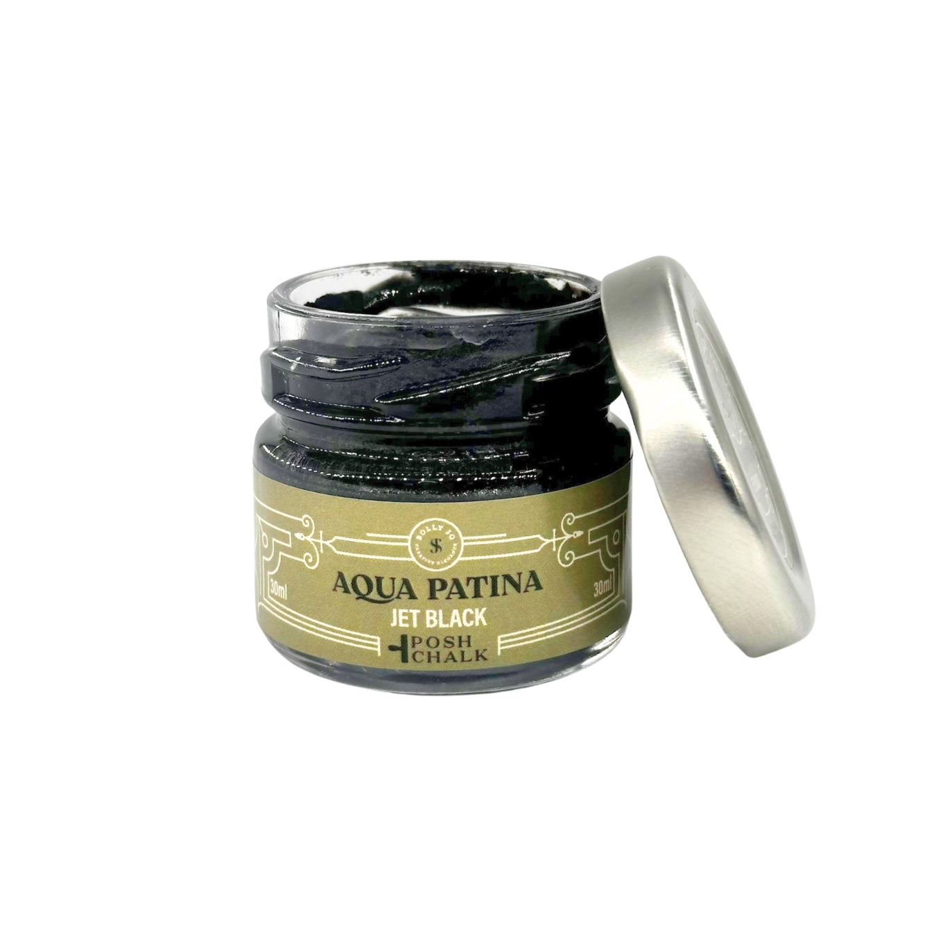 Posh Chalk Aqua Patina - Jet Black 30ml