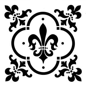 Posh Chalk Stencil Fleur De Lis