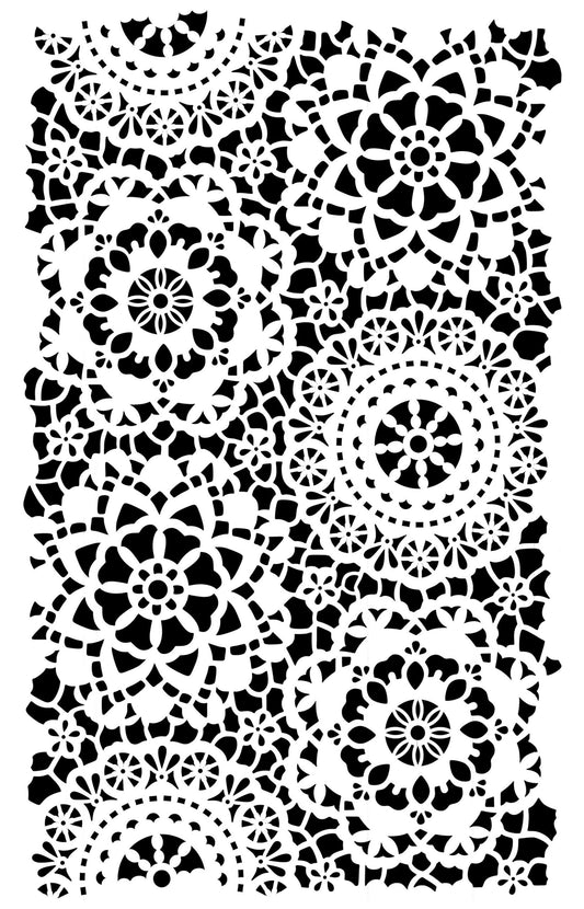 Posh Chalk Stencil Posh Hippy Lace Small