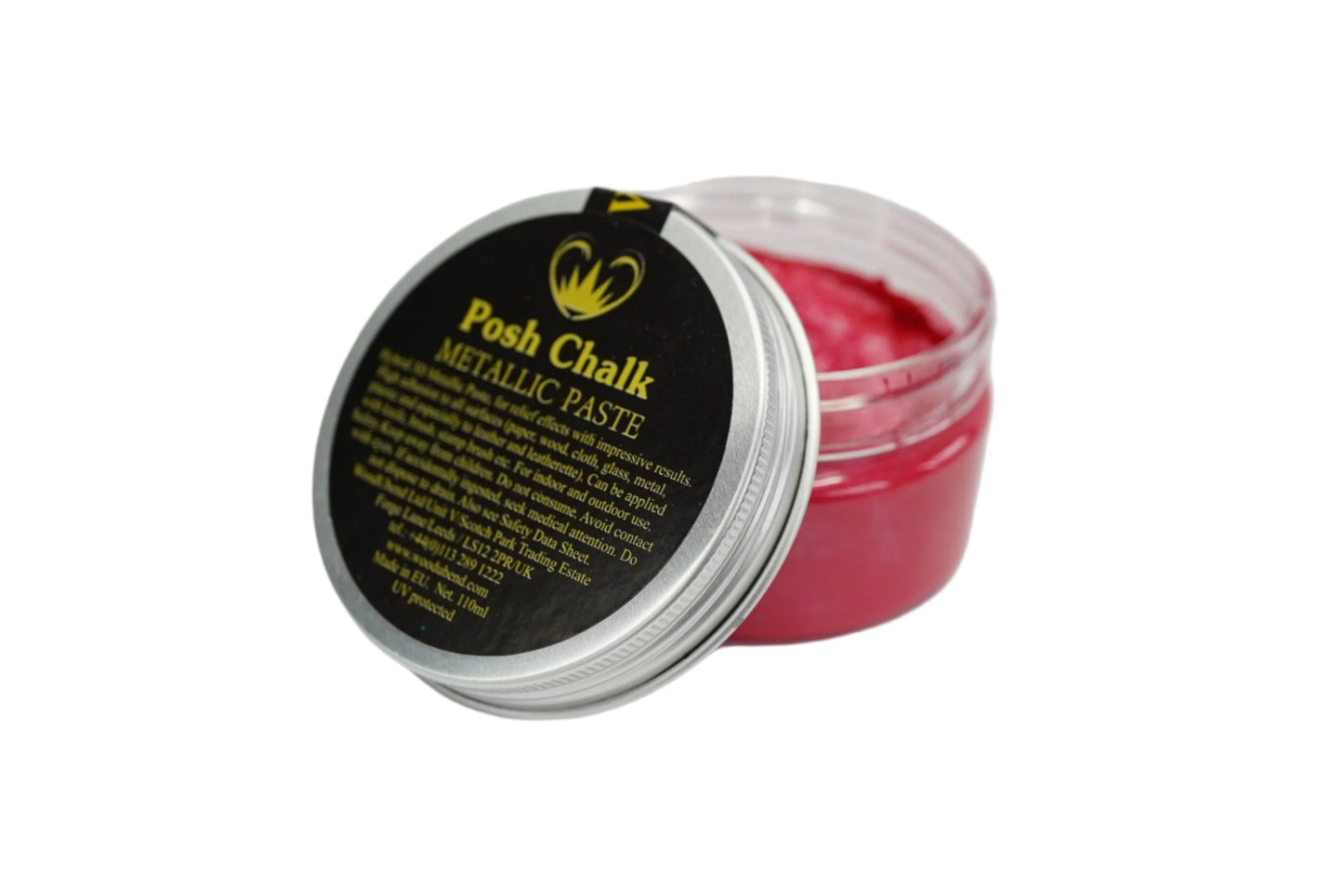 Posh Chalk Metallic Paste - Red Medium Cadmium 110ml