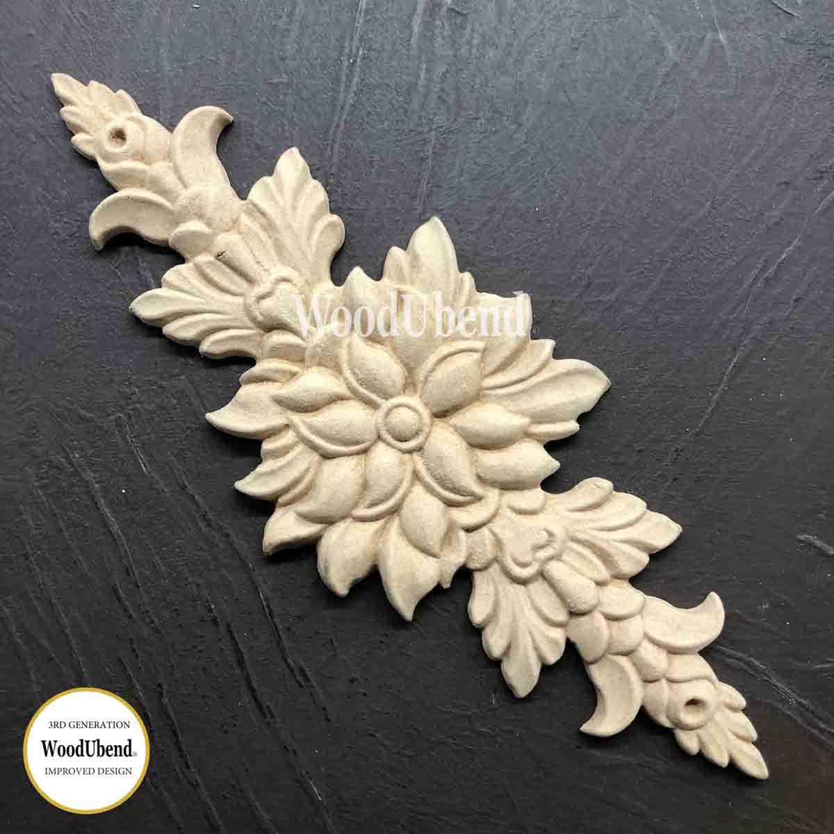 Flower Leaf Pediment #1221 (Set of 2)